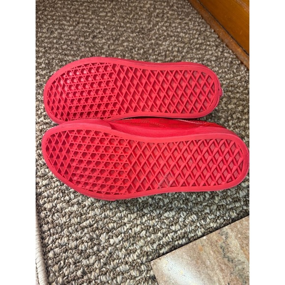 VANS Off The Wall Red Checkered Canvas Suede Unisex Shoes women's size 6 - Picture 3 of 5